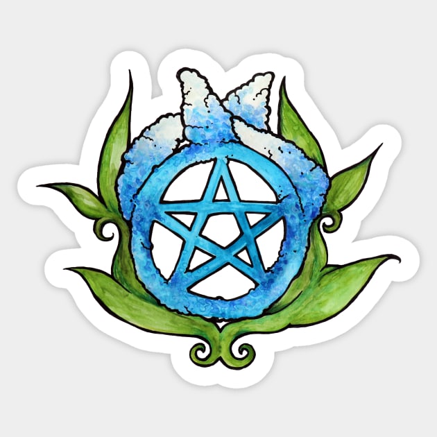 Pagan Pride Pentagram Sticker by bubbsnugg